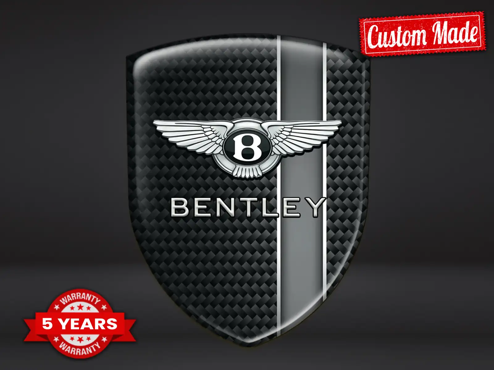 Bentley Badge Auto Silicone Design Max Chic Pro Durevoli